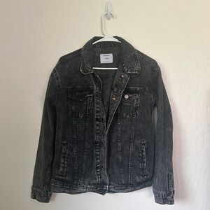 Old Navy Black Washed Denim Jacket